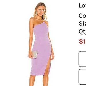 Lovers and Friends Lazo Midi Dress size Small Lilac Purple